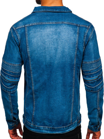 Giacca in jeans da uomo azzurra Bolf MJ508B