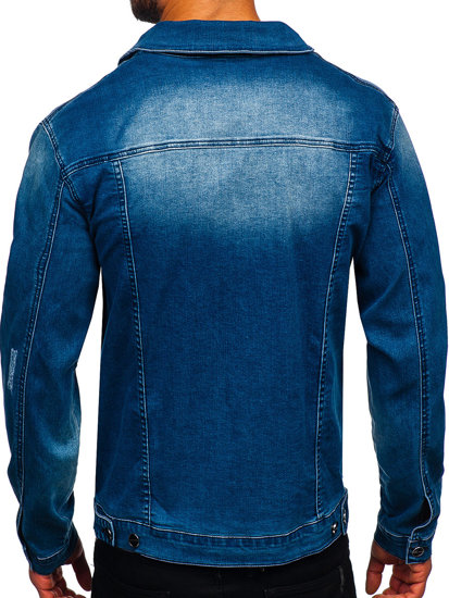 Giacca in jeans da uomo azzurro chiara Bolf MJ506B