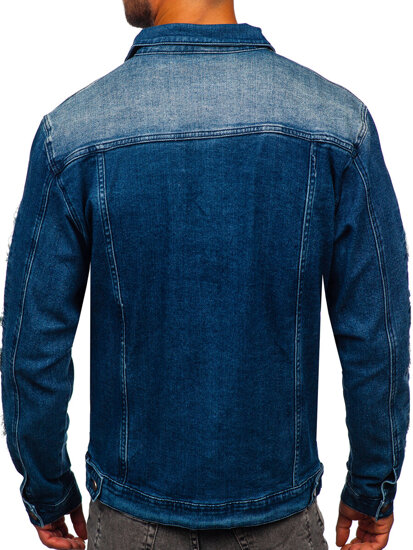 Giacca in jeans da uomo blu Bolf MJ523BS