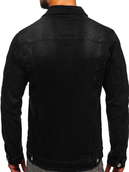 Giacca in jeans da uomo nero Bolf 200