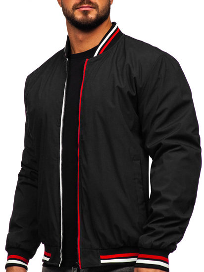 Giacca mezza stagione bomber da uomo nera Bolf 84M3001