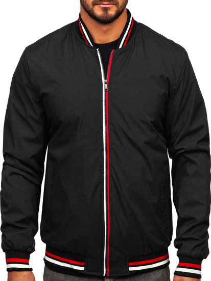 Giacca mezza stagione bomber da uomo nera Bolf 84M3001