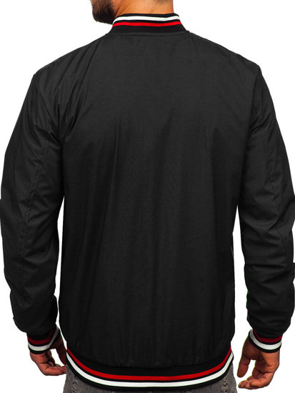 Giacca mezza stagione bomber da uomo nera Bolf 84M3001