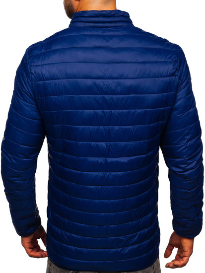 Giacca mezza stagione con trapuntature da uomo blu Bolf LY33