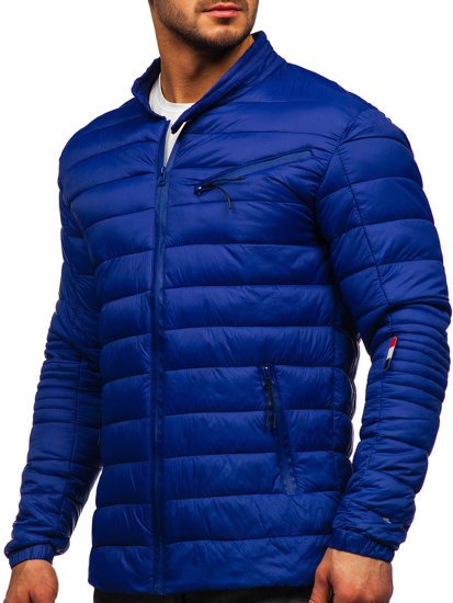 Giacca mezza stagione da uomo blu Bolf M13006