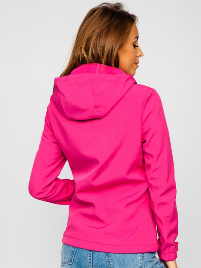 Giacca mezza stagione tipo softshell da donna rosa Bolf HH028