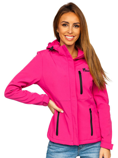 Giacca mezza stagione tipo softshell da donna rosa Bolf HH028