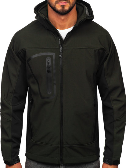 Giacca softshell da uomo khaki Bolf T019