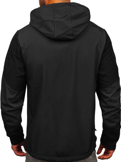 Giacca softshell di mezza stagione da uomo grafite Bolf HSS040