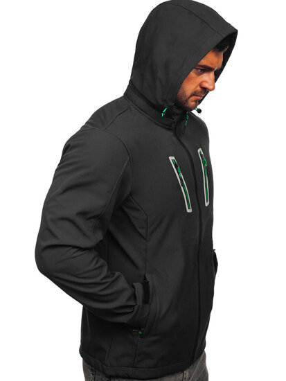 Giacca softshell di mezza stagione da uomo grafito Bolf HSS036