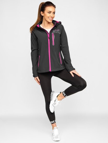 Giacca softshell mezza stagione da donna grafite Bolf HH027