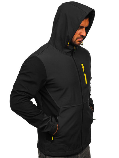 Giacca softshell mezza stagione da uomo grafite Bolf HSS039