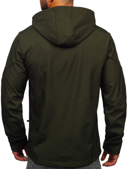 Giacca softshell mezza stagione da uomo khaki Bolf HSS037