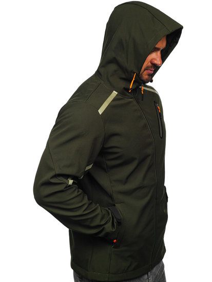 Giacca softshell mezza stagione da uomo khaki Bolf HSS037