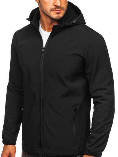 Giacca softshell mezza stagione da uomo nera Bolf HH017