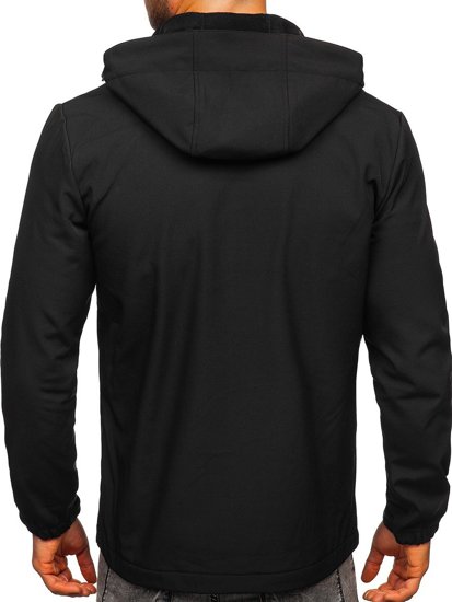 Giacca softshell mezza stagione da uomo nera Bolf HH017