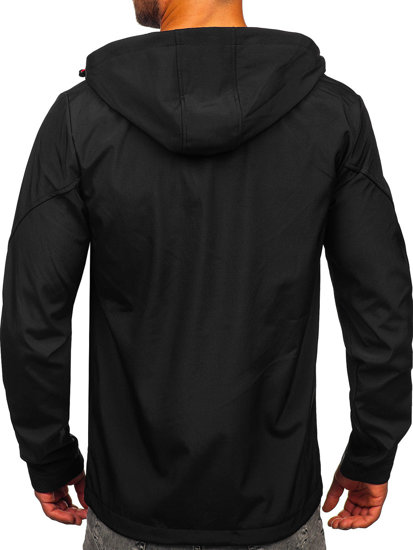 Giacca softshell mezza stagione da uomo nero Bolf HSS037