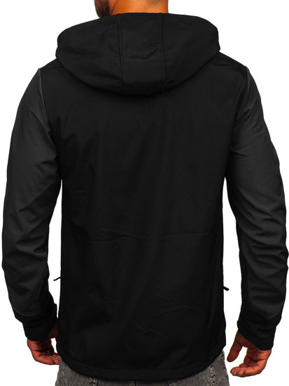 Giacca softshell mezza stagione da uomo nero Bolf HSS039