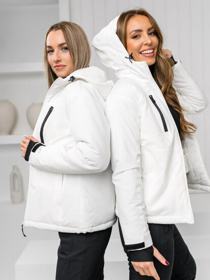 Giacca sportiva invernale da donna bianco Bolf HH012B