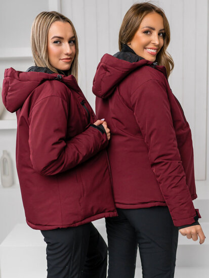 Giacca sportiva invernale da donna bordò Bolf HH012B