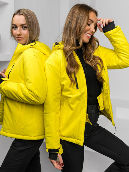 Giacca sportiva invernale da donna giallo Bolf HH012B