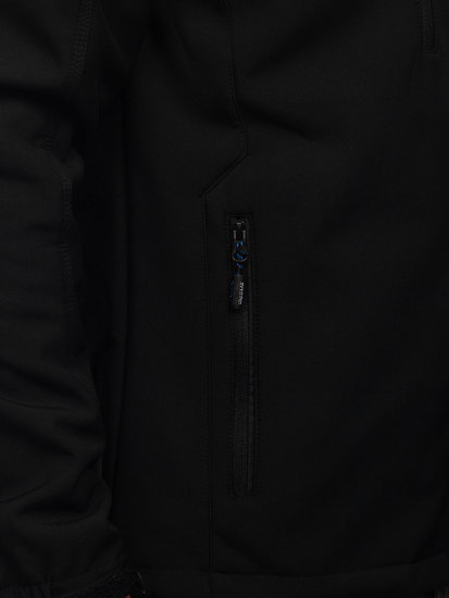 Giacca tipo softshell da uomo nera Bolf WX010