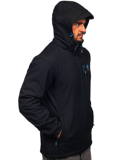 Giacca tipo softshell da uomo nera Bolf WX062