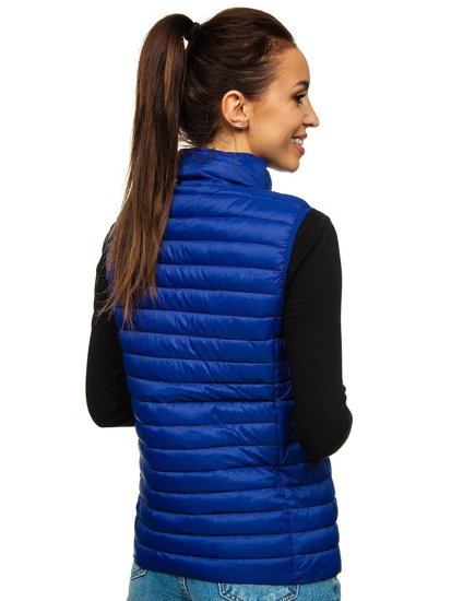 Gilet trapuntato da donna blu Bolf 20314