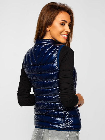 Gilet trapuntato da donna blu Bolf R0107A