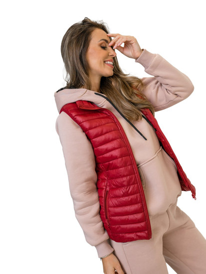 Gilet trapuntato da donna bordò Bolf 5M702