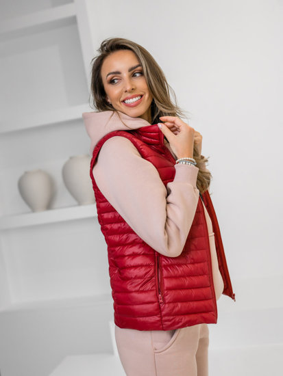 Gilet trapuntato da donna bordò Bolf 5M702