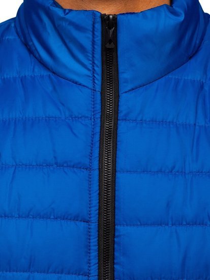 Gilet trapuntato da uomo azzurro Bolf MY77