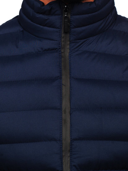 Gilet trapuntato da uomo blu Bolf 5M711