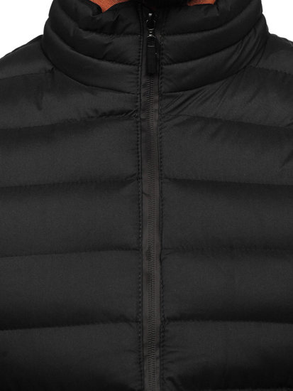 Gilet trapuntato da uomo nero Bolf 5M711