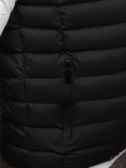 Gilet trapuntato da uomo nero Bolf 5M711