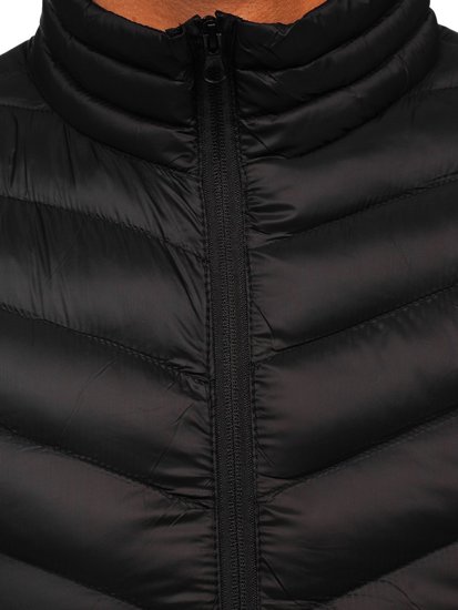 Gilet trapuntato da uomo nero Bolf HDL88006