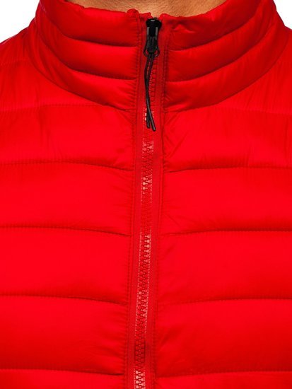 Gilet trapuntato da uomo rosso Bolf HDL88001