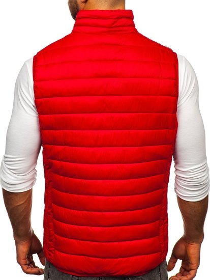 Gilet trapuntato da uomo rosso Bolf HDL88001