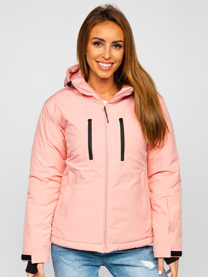 Giubbotto invernale sportivo da donna rosa chiaro Bolf HH012A