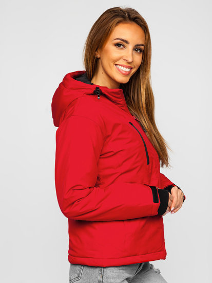 Giubbotto invernale sportivo da donna rosso Bolf HH012A