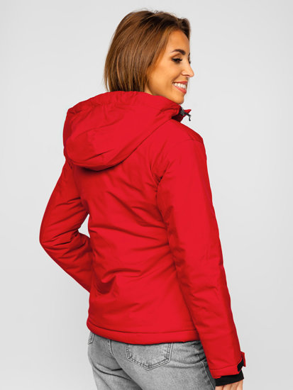 Giubbotto invernale sportivo da donna rosso Bolf HH012A