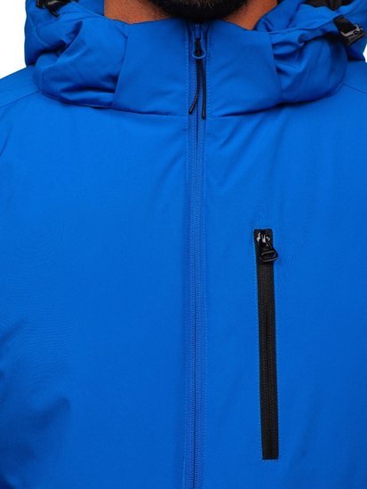 Giubbotto invernale sportivo da uomo azzurro Bolf HH011