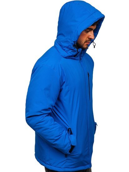 Giubbotto invernale sportivo da uomo azzurro Bolf HH011