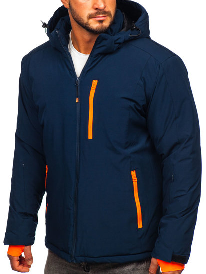 Giubbotto invernale sportivo da uomo blu Bolf HH011