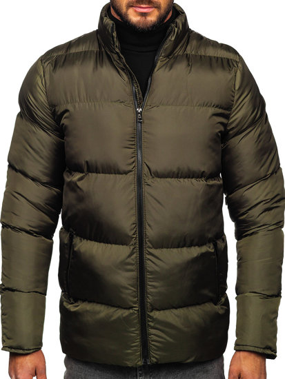 Giubbotto invernale trapuntato da uomo khaki Bolf 0025