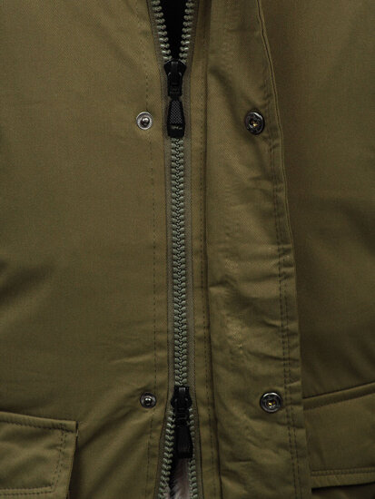 Giubbotto parka invernale da uomo khaki Bolf 5M120