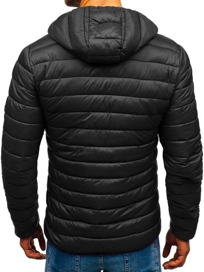 Giubbotto sportivo d'inverno da uomo nero Bolf LY1001