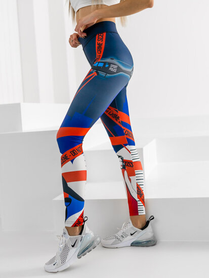 Leggings da donna blu Bolf 20935