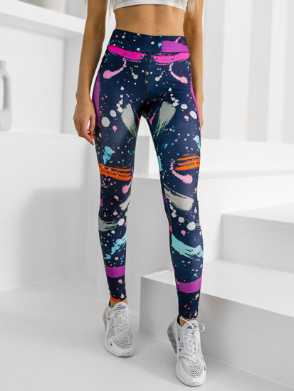 Leggings da donna multicolore Bolf 20973