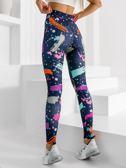 Leggings da donna multicolore Bolf 20973